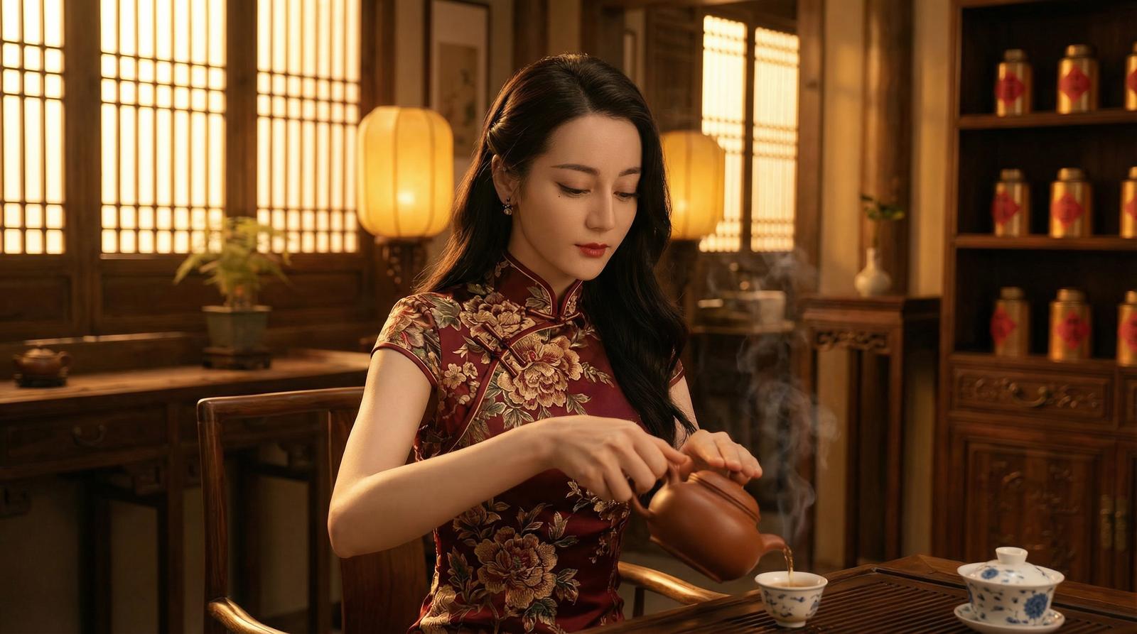 小马拉大车古风茶艺写真视频